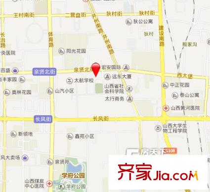 太航華府交通圖太原  