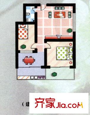 天塔家園戶型圖2室2廳1衛(wèi)1廚