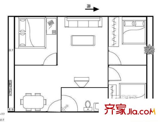 太原 天塔家園 戶型圖