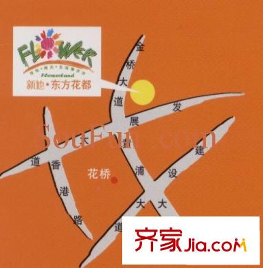 新地東方花都交通圖