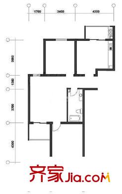 山西紙張公司宿舍戶型圖123 2室