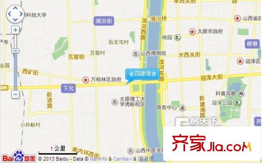 省四建第七分公司宿舍交通圖太原 省四建宿舍 
