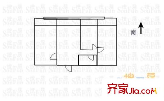 省電力局宿舍 3室 戶型圖