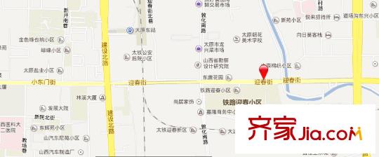 山西無線電廠小區(qū)交通圖太原  