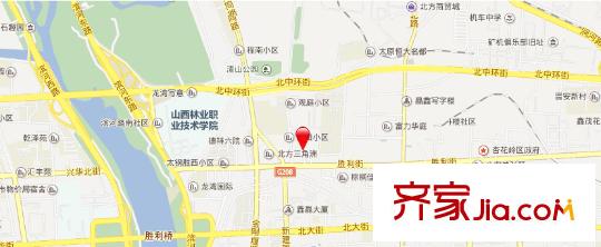 勝利街民政局宿舍交通圖太原  