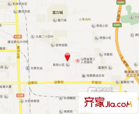 勝發(fā)苑交通圖太原  