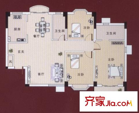 統(tǒng)建大江園北苑戶型圖統(tǒng)建大江園 0室 戶型圖 