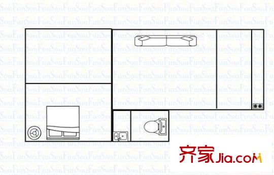 梅園新區(qū)戶型圖1 1室