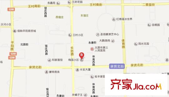 梅園新區(qū)交通圖太原  