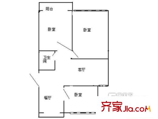 太原 面粉一廠四宿舍 戶型圖