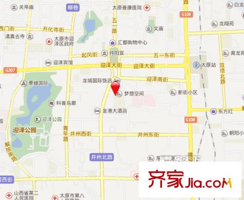 面粉一廠四宿舍交通圖太原  