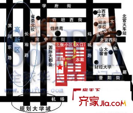 麗景南中環(huán)交通圖