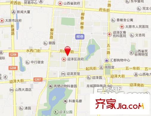 金地公館交通圖太原  