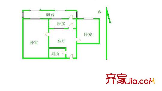 金業(yè)苑戶型圖待用 2室