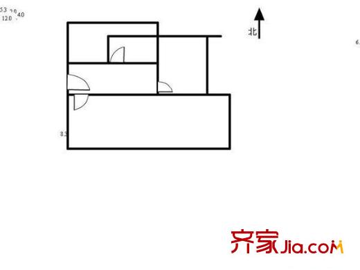 建設(shè)北路果品公司宿舍  戶型圖