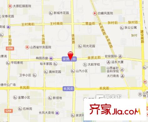 金業(yè)苑交通圖太原  
