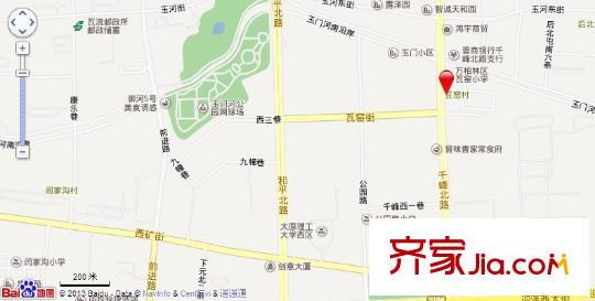 警苑小區(qū)交通圖太原  