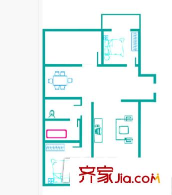 蔡家田B區(qū)戶型圖2室2廳 2室2廳