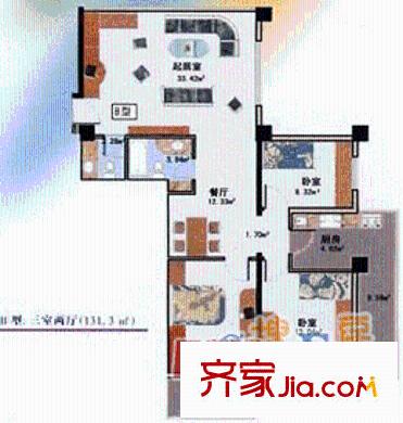 太原 金澤苑 戶型圖