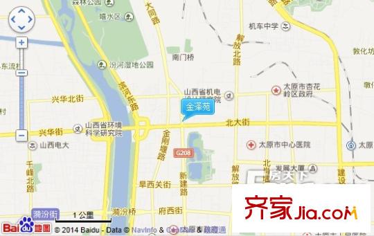 金澤苑交通圖太原  