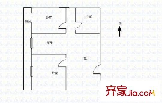 金澤苑 2室 戶型圖