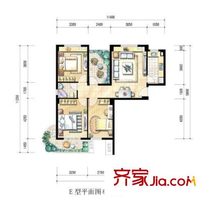 鑫瑞小城故事戶(hù)型圖3室2廳 戶(hù)型圖 3室2廳1衛(wèi)
