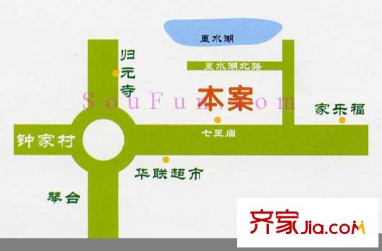 七里晴川交通圖