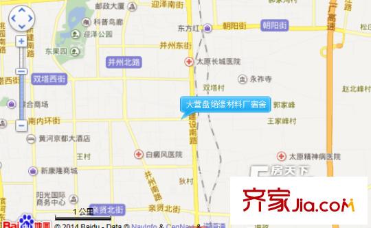大營(yíng)盤絕緣材料廠宿舍交通圖太原  