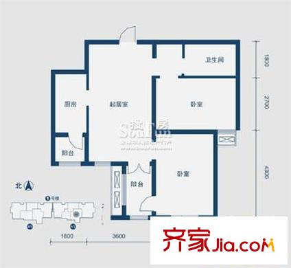 太原 得風公寓樓 戶型圖