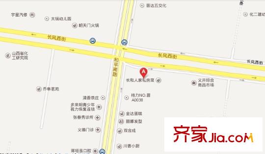 長風(fēng)商務(wù)樓交通圖太原  
