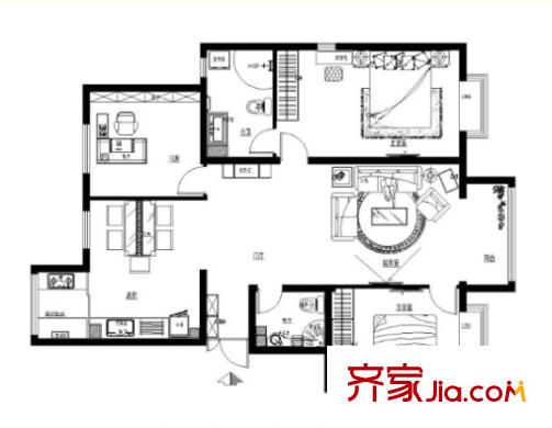 新華家園戶型圖3室2廳 戶型圖 3室2廳