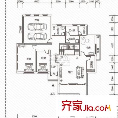 未來海岸戶型圖一期V9二層 5室4廳3衛(wèi)2廚