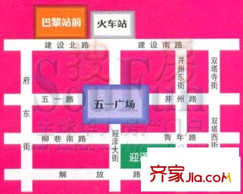 巴黎站前交通圖