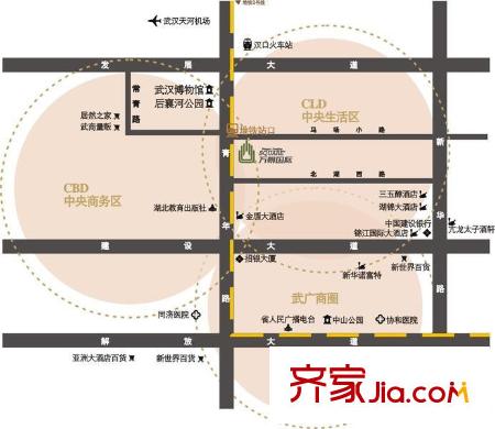 萬景國際交通圖
