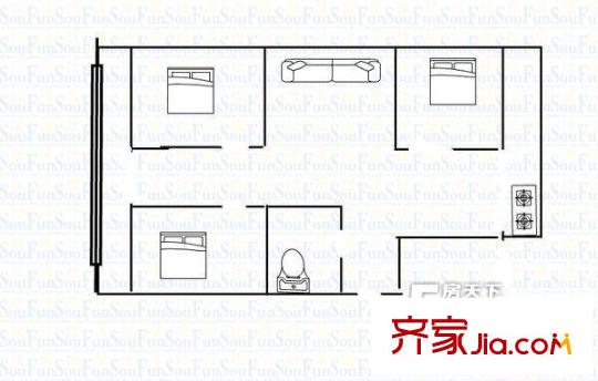 太原 逸景公寓 戶型圖