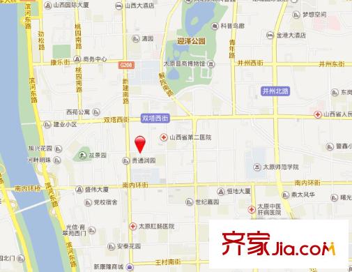 新華汽配小區(qū)交通圖太原  