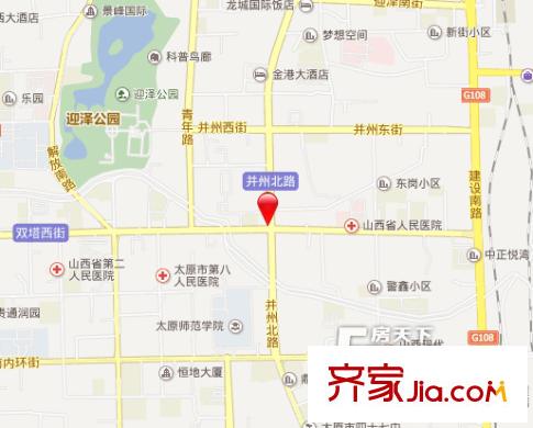 幸福巷鐵路小區(qū)交通圖太原  