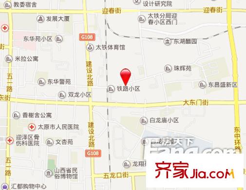 新源里教委宿舍交通圖太原  