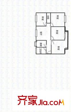 小北門稅務局宿舍 4室 戶型圖