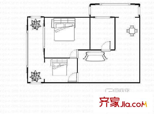 太原 小北門射擊基地宿舍 戶型圖