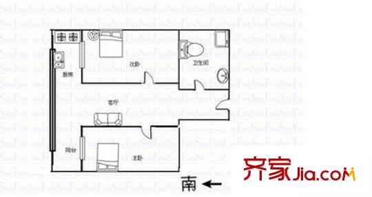 太原 小北門射擊基地宿舍 戶型圖