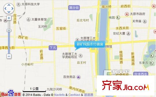 新礦院路農(nóng)行宿舍交通圖太原  
