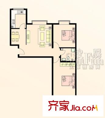 欣中富麗城戶型圖兩室兩廳一衛(wèi)138 2室2廳1衛(wèi)1廚