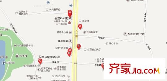 五一路文化局宿舍交通圖太原  