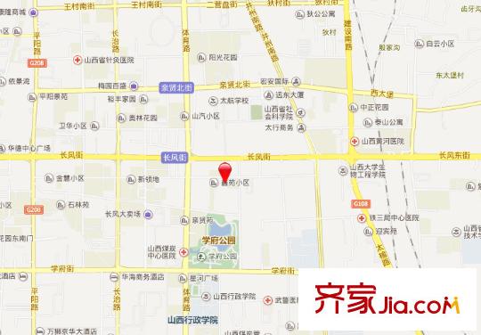 武警醫(yī)院宿舍交通圖太原  