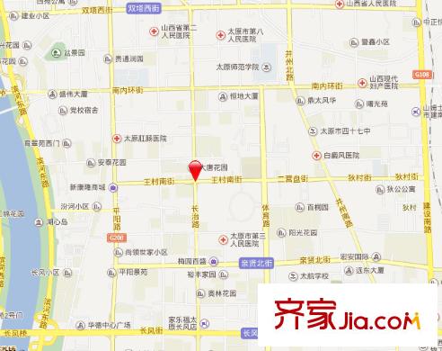 投資大廈交通圖太原  
