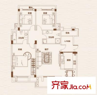 大華南湖公園世家三期戶型圖6 