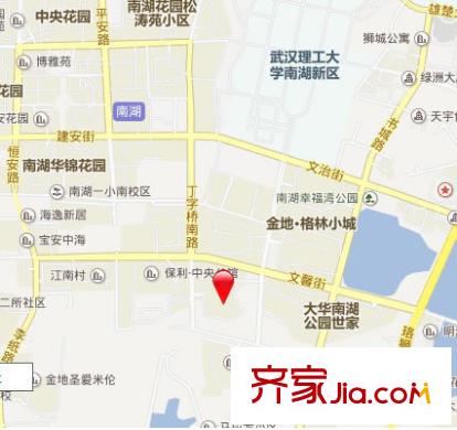 大華南湖公園世家三期交通圖 