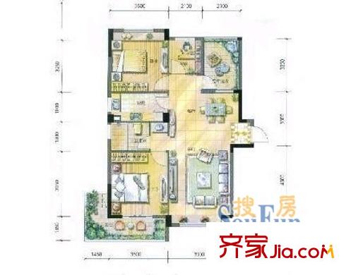 鸚鵡花園 戶型圖