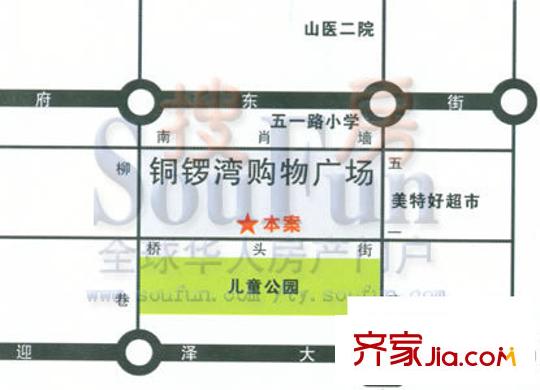 銅鑼灣城市福邸交通圖